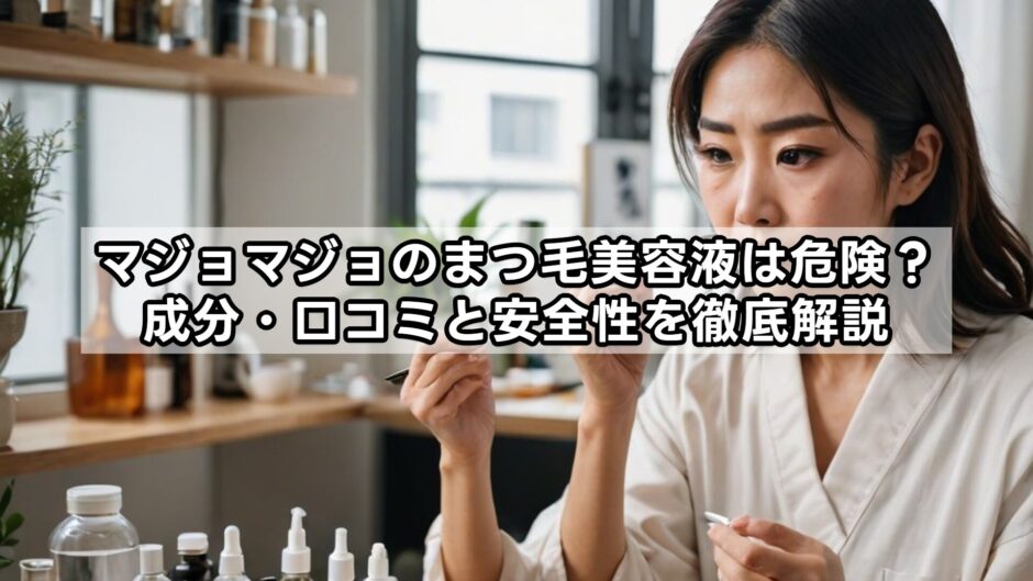マジョマジョのまつ毛美容液は危険？成分・口コミと安全性を徹底解説