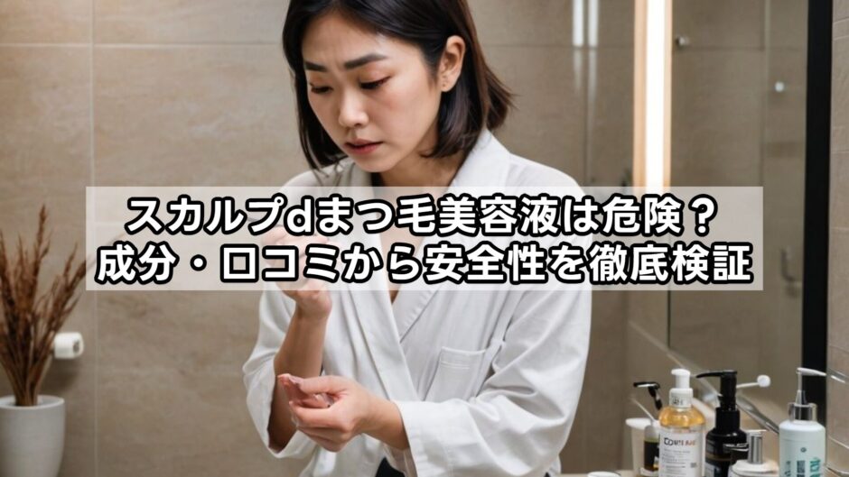 スカルプdまつ毛美容液は危険？成分・口コミから安全性を徹底検証