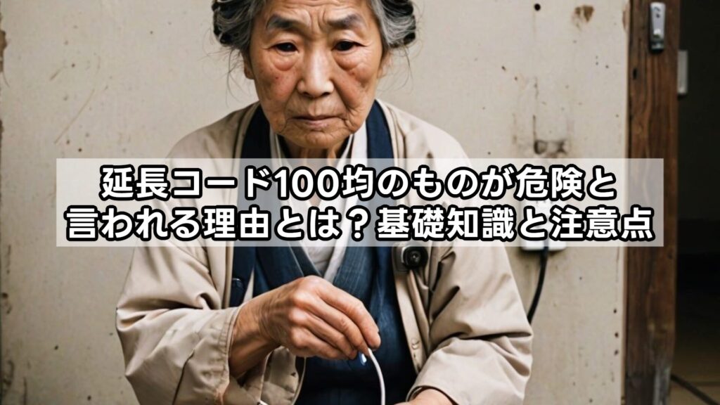 延長コード100均のものが危険と言われる理由とは？基礎知識と注意点