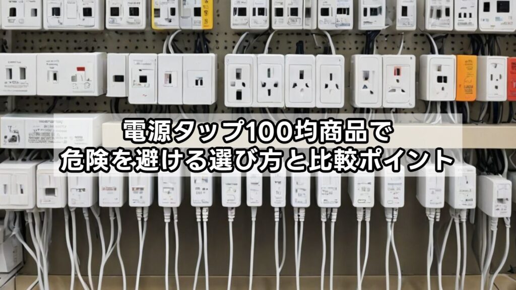電源タップ100均商品で危険を避ける選び方と比較ポイント