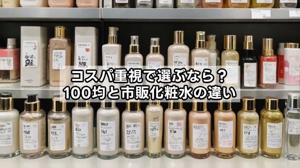 コスパ重視で選ぶなら？100均と市販化粧水の違い