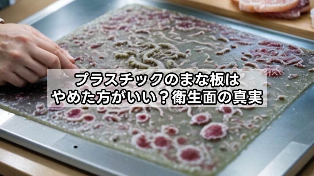 プラスチックのまな板はやめた方がいい？衛生面の真実