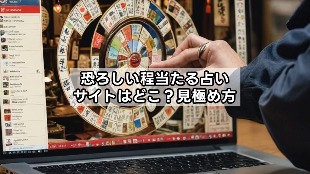 恐ろしい程当たる占いサイトはどこ?見極め方