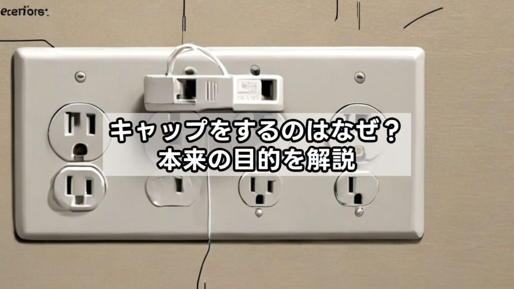 キャップをするのはなぜ？本来の目的を解説