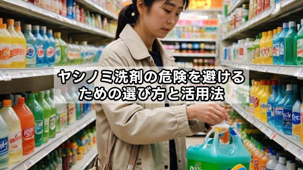 ヤシノミ洗剤の危険を避けるための選び方と活用法