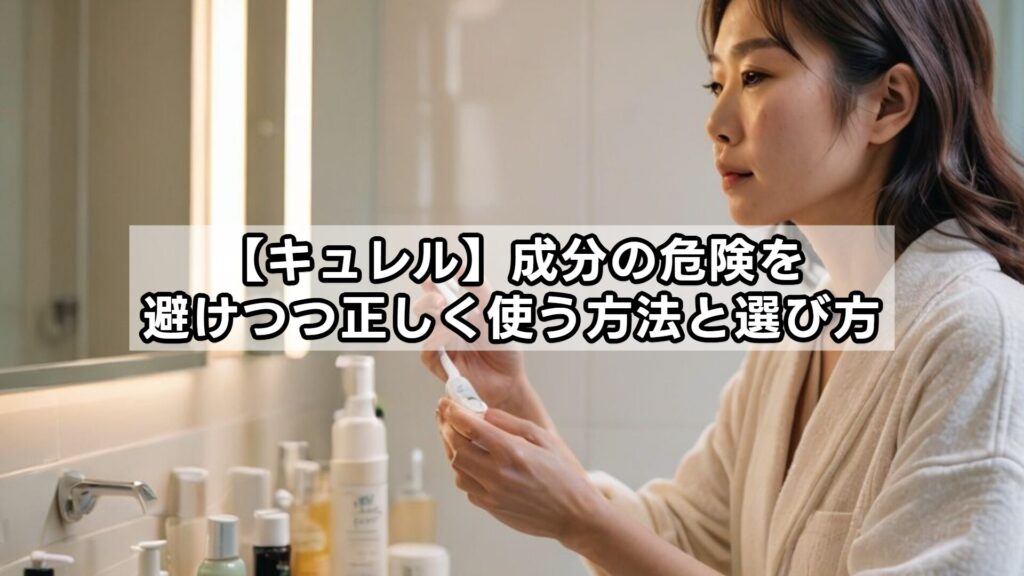 【キュレル】成分の危険を避けつつ正しく使う方法と選び方