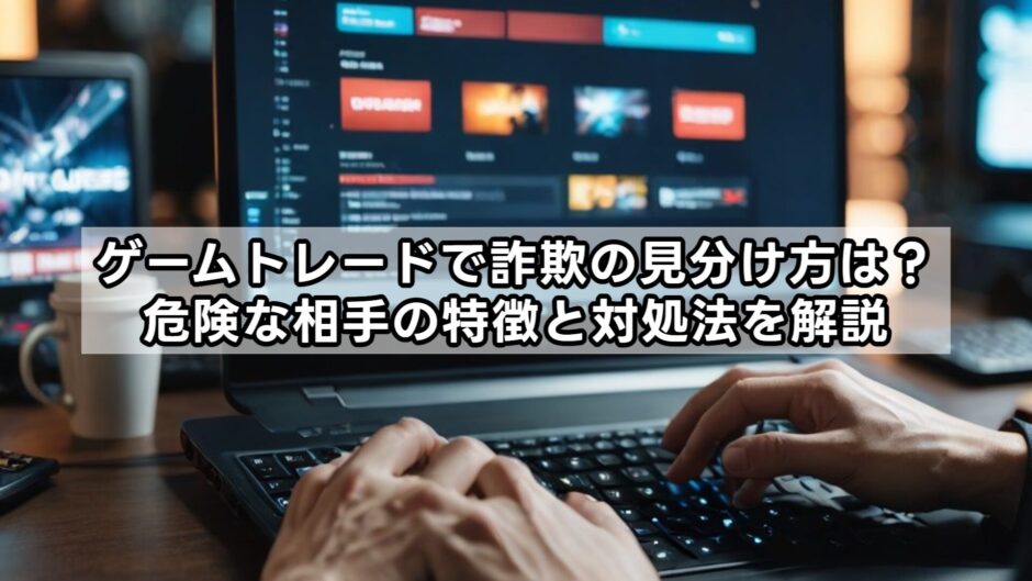ゲームトレードで詐欺の見分け方は？危険な相手の特徴と対処法を解説