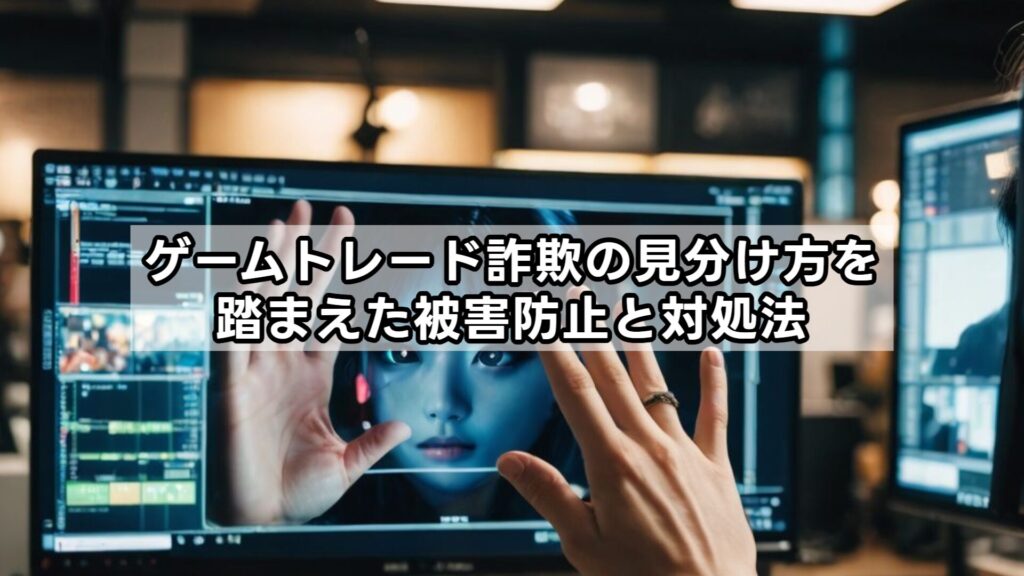 ゲームトレード詐欺の見分け方を踏まえた被害防止と対処法