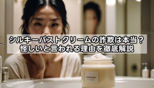 シルキーバストクリームの詐欺は本当？怪しいと言われる理由を徹底解説