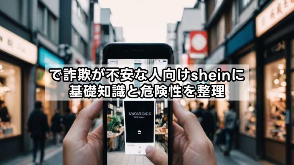 sheinで詐欺が不安な人向けに基礎知識と危険性を整理