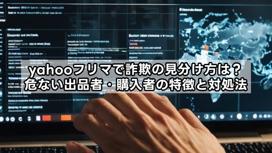 yahooフリマで詐欺の見分け方は？危ない出品者・購入者の特徴と対処法