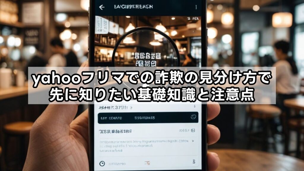 yahooフリマでの詐欺の見分け方で先に知りたい基礎知識と注意点