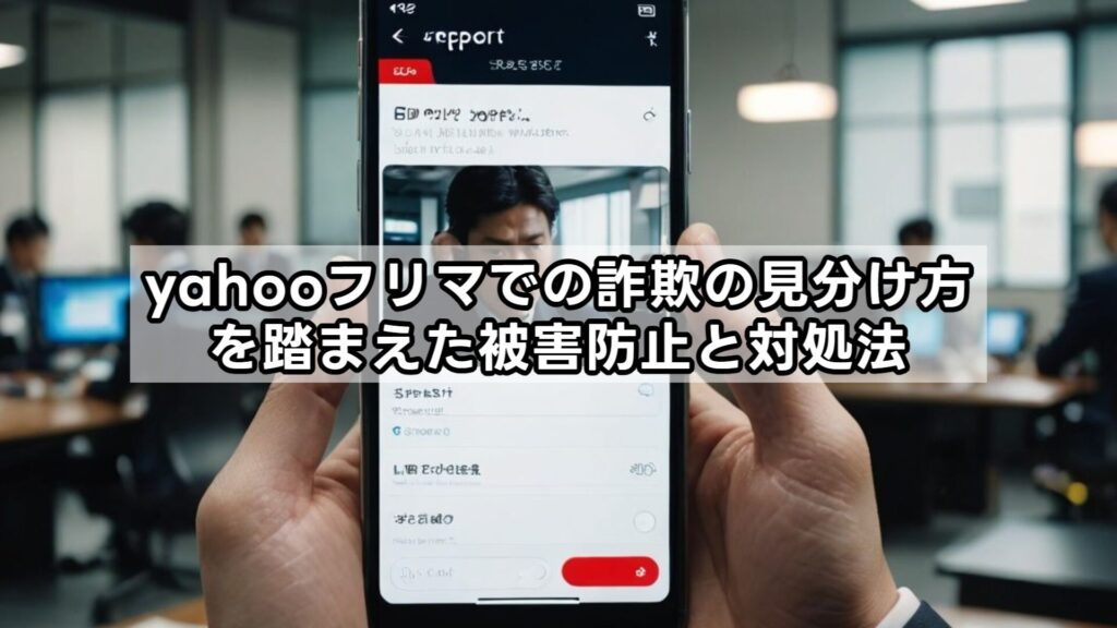 yahooフリマでの詐欺の見分け方を踏まえた被害防止と対処法
