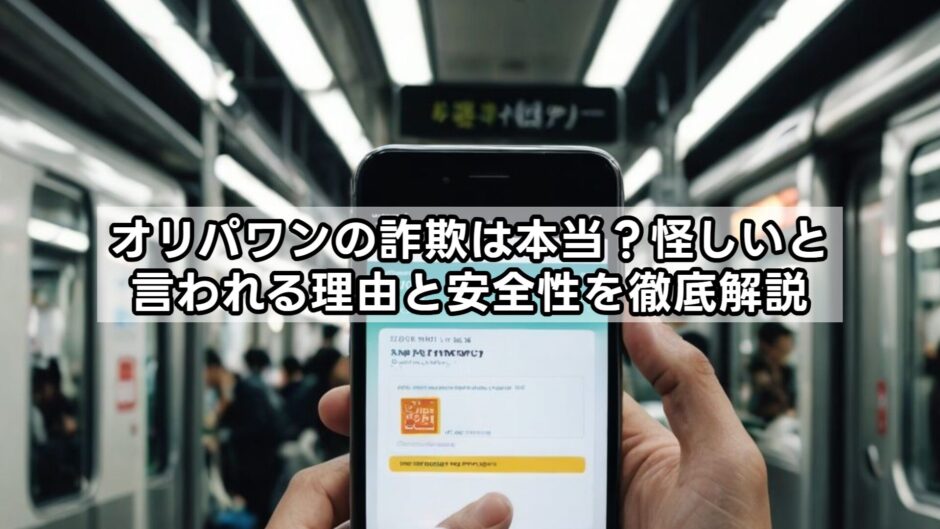 オリパワンの詐欺は本当？怪しいと言われる理由と安全性を徹底解説