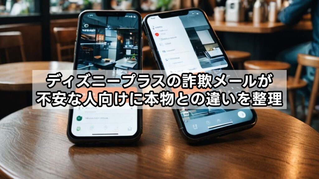 ディズニープラスの詐欺メールが不安な人向けに本物との違いを整理