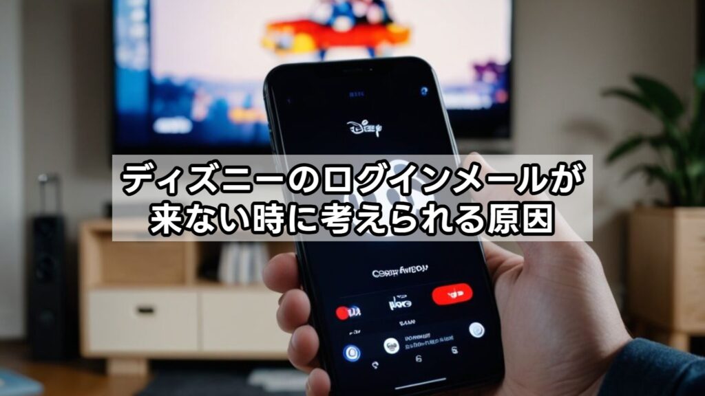 ディズニーのログインメールが来ない時に考えられる原因